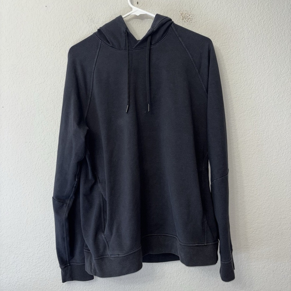 Lululemon City Sweat Black Pullover Hoodie Men's Size L Athletic Sweatshirt